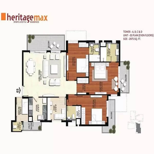 Floor Plan - Conscient Heritage Max