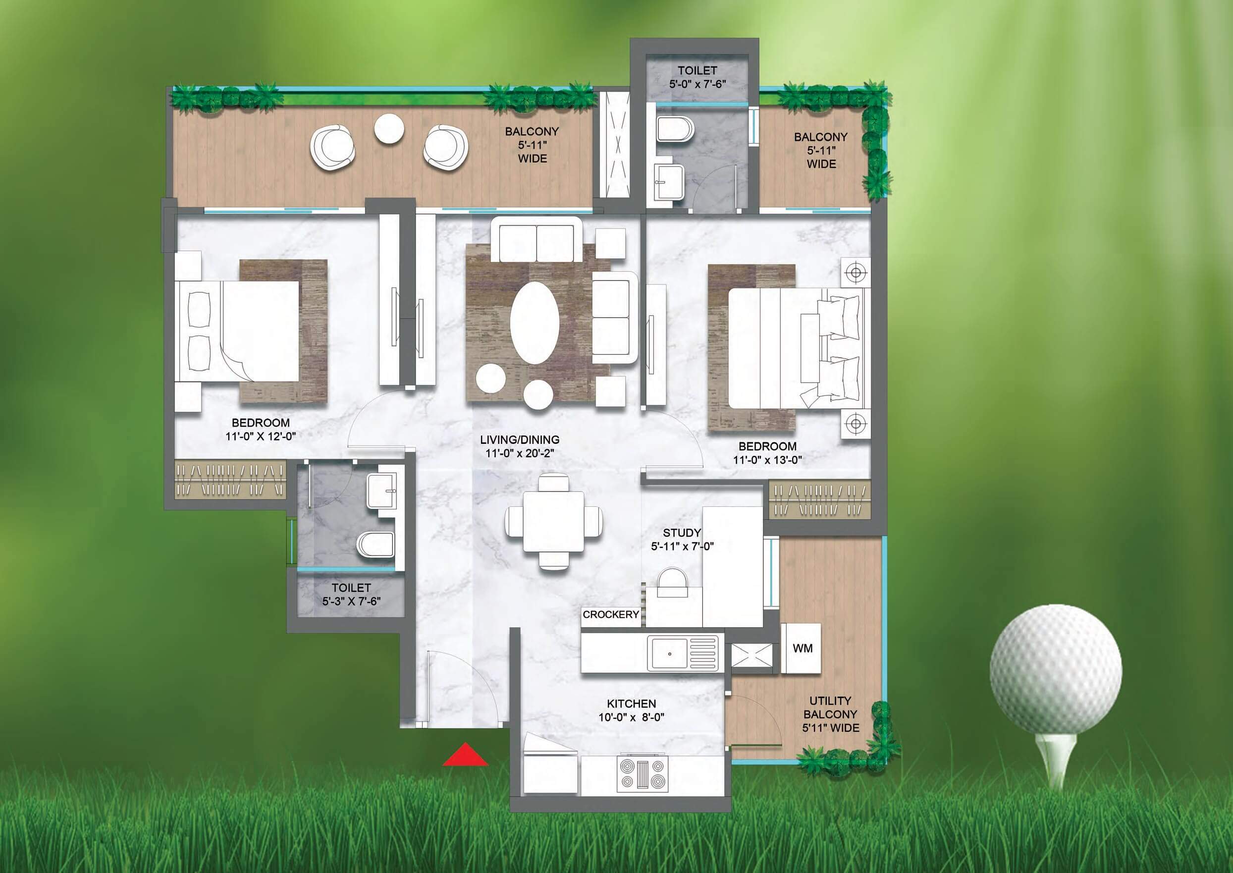 Floor Plan - Golf estate 2